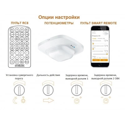 STEINEL Датчик присутствия IR Quattro HD COM2 STEINEL Датчик присутствия IR Quattro HD COM2
