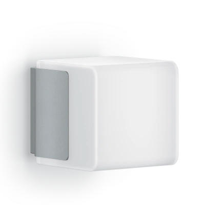 STEINEL L 835 LED iHF Cubo 055523 IP 44  silver / matt светодиодный светильник с датчиком движения настенный