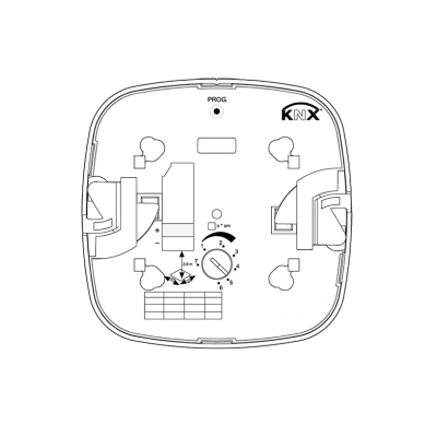 STEINEL Ультразвуковой датчик присутствия DualTech US KNX V3.1 STEINEL Ультразвуковой датчик присутствия DualTech US KNX V3.1