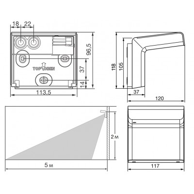 STEINEL Высокочастотный датчик движения iHF 3D KNX white V3.5 STEINEL Высокочастотный датчик движения iHF 3D KNX white V3.5