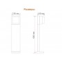 STEINEL Уличный светильник GL 85-600 C slave anthracite STEINEL Уличный светильник GL 85-600 C slave anthracite