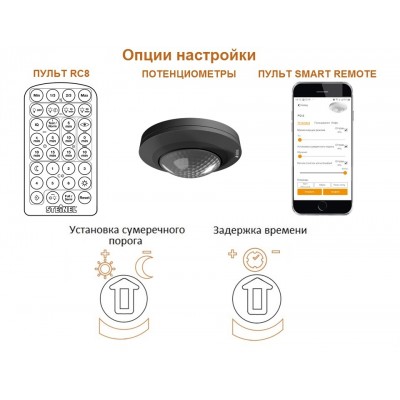 STEINEL Датчик присутствия Steinel PD-8 ECO COM1 DE black STEINEL Датчик присутствия Steinel PD-8 ECO COM1 DE black