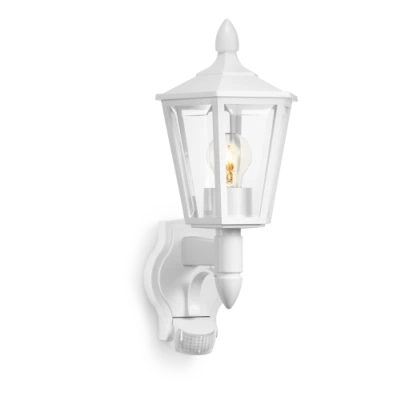 STEINEL L 15 S 617912 IP 44 white / clear светильник с датчиком движения настенный уличный E27 1х60 Вт Steinel STEINEL L 15 S 617912 IP 44 white / clear светильник с датчиком движения настенный уличный E27 1х60 Вт Steinel