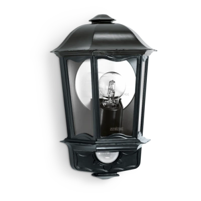 STEINEL L 190 S 644413 IP 44 black / clear светильник с датчиком движения настенный уличный E27 1 х 60 Вт (н